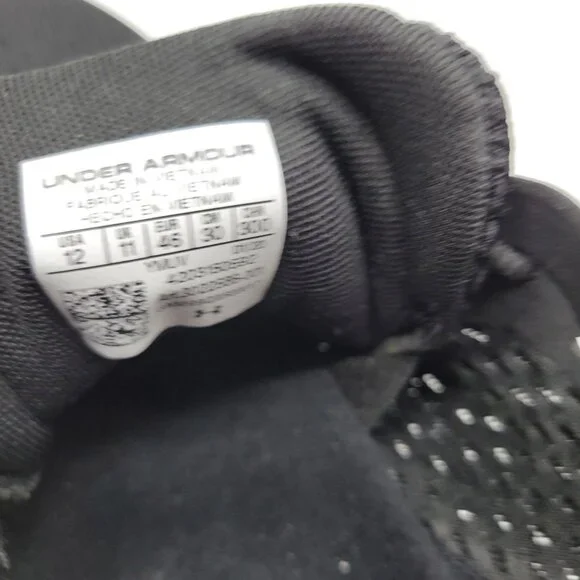 Under Armour Mens Hovr Sonic Running Shoes Bluetooth Size 12 Black & White - Picture 3 of 12